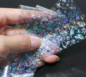 Christmas Holographic Laser Nails Sticker