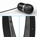 Galaxy View Neckband HiFi Sound Wireless Headset with Retracting Earbuds
