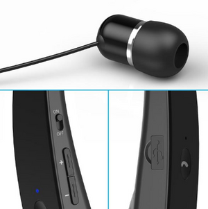 Galaxy View Neckband HiFi Sound Wireless Headset with Retracting Earbuds