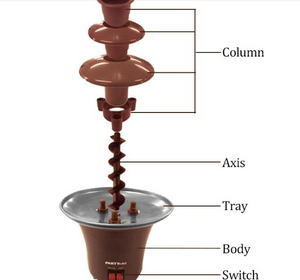 Mini Chocolate Fountain Fondue Machine