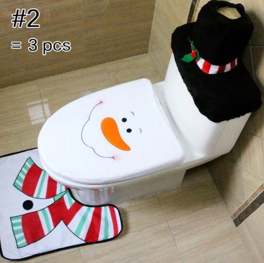 Christmas Toilet Cover (Set of 3)