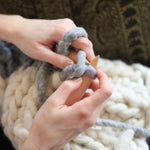 Giant Yarn Knitted Blanket