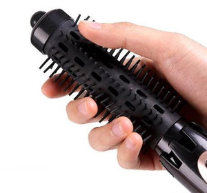 4 in 1 Hairdressing Hot Air Paddle Negative Ion Curling Rod with Hair Dryer Function