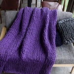 Giant Yarn Knitted Blanket