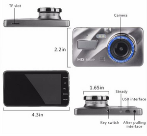 Front And Rear Dual Car Dash Cam Surveillance