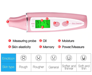 Skin Analyzer Moisture Oil Tester with LCD