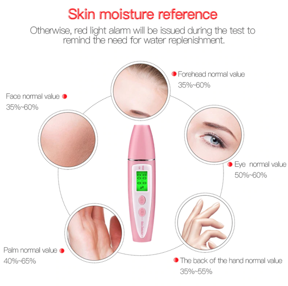 Skin Analyzer Moisture Oil Tester with LCD