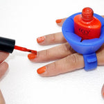 Varnish Polish ring Silicone Wearable Nail Finger Ring | Bottle Holder