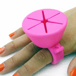 Varnish Polish ring Silicone Wearable Nail Finger Ring | Bottle Holder