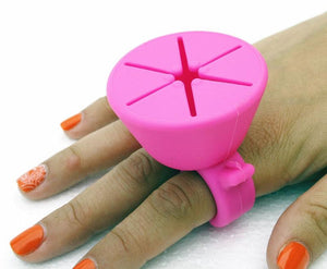 Varnish Polish ring Silicone Wearable Nail Finger Ring | Bottle Holder