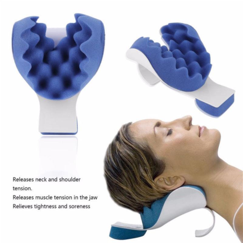 UK0d Traction Pillow Relaxer back and relax Neck Relief Muscle Pain Shoulder