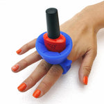 Varnish Polish ring Silicone Wearable Nail Finger Ring | Bottle Holder