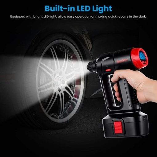 12V CORDLESS TIRE INFLATOR – PORTABLE AUTOMATIC AIR PUMP