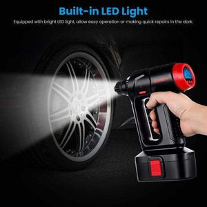 12V CORDLESS TIRE INFLATOR – PORTABLE AUTOMATIC AIR PUMP