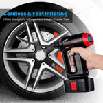 12V CORDLESS TIRE INFLATOR – PORTABLE AUTOMATIC AIR PUMP