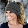 Super Comfy Knit Ponytail Beanie