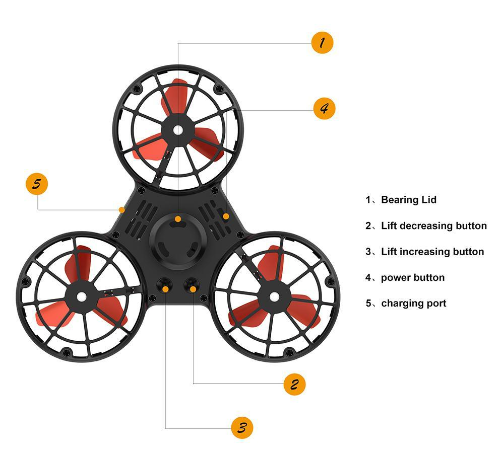 USB Flying Fidget Spinner - Flyget Spinner