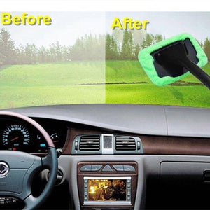 Microfiber Windscreen Reach Shine Pad Long Glass Demister & Car Cloth Cleaner