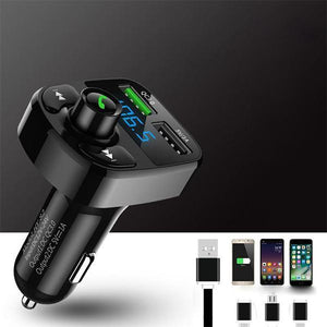 CAR MULTIFUNCTION BLUETOOTH FM TRANSMITTER