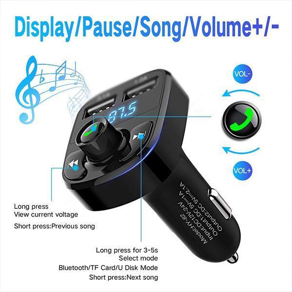 CAR MULTIFUNCTION BLUETOOTH FM TRANSMITTER