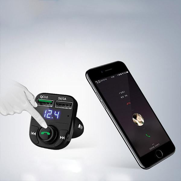 CAR MULTIFUNCTION BLUETOOTH FM TRANSMITTER