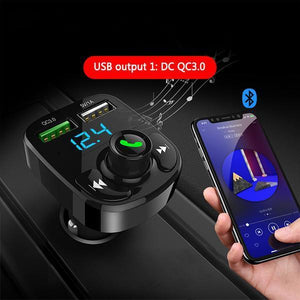 CAR MULTIFUNCTION BLUETOOTH FM TRANSMITTER