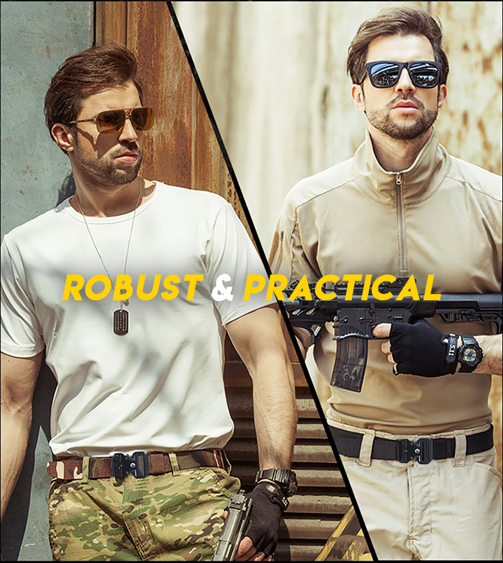 Military Style Tactical Canvas Belt