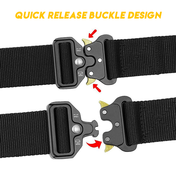 Military Style Tactical Canvas Belt