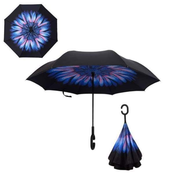 Revolutionary Upside Down Reverse Double Skin Umbrella