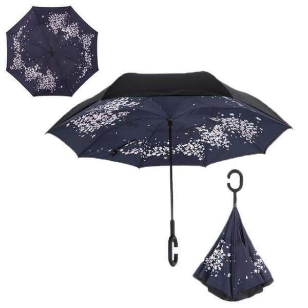 Revolutionary Upside Down Reverse Double Skin Umbrella