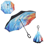 Revolutionary Upside Down Reverse Double Skin Umbrella