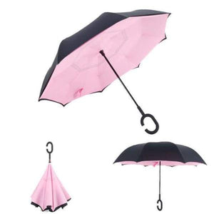 Revolutionary Upside Down Reverse Double Skin Umbrella