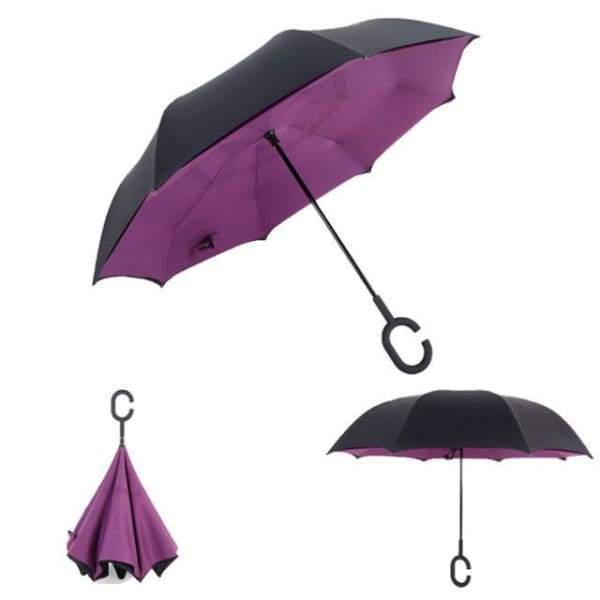 Revolutionary Upside Down Reverse Double Skin Umbrella