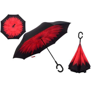 Revolutionary Upside Down Reverse Double Skin Umbrella