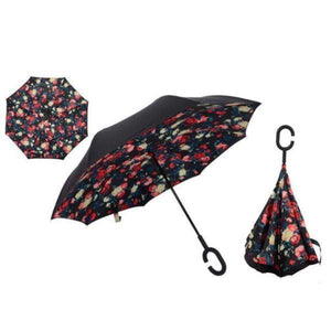 Revolutionary Upside Down Reverse Double Skin Umbrella