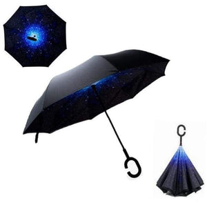 Revolutionary Upside Down Reverse Double Skin Umbrella