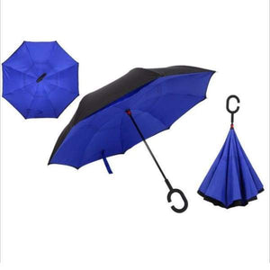 Revolutionary Upside Down Reverse Double Skin Umbrella