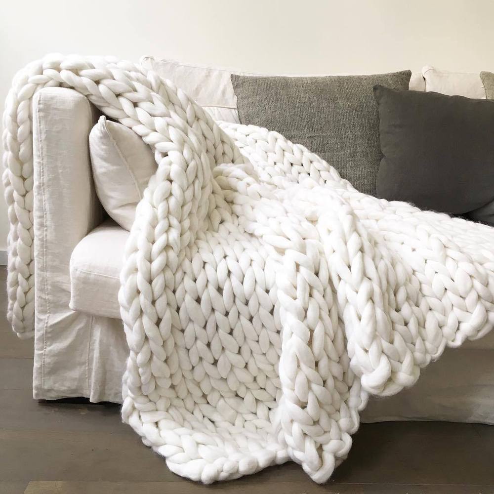 Handmade Chunky Knit Blanket