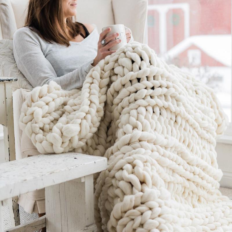 Handmade Chunky Knit Blanket