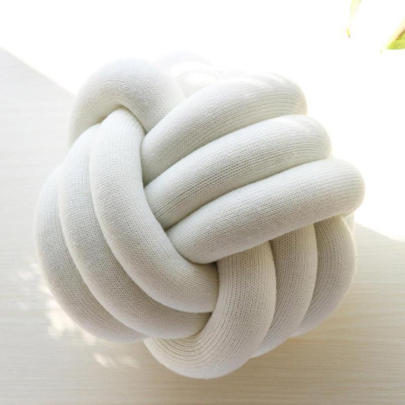 Handmade Knot Ball Pillow