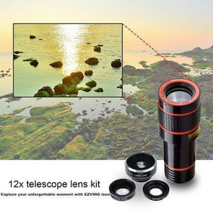 ThinkZoom™ 12x Zoom Telephoto HD Camera Lens for iPhone, Samsung and Android Smartphones