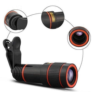 ThinkZoom™ 12x Zoom Telephoto HD Camera Lens for iPhone, Samsung and Android Smartphones