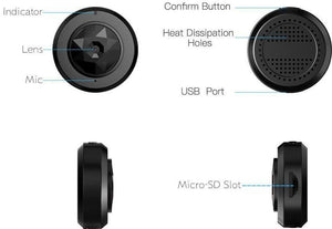 Magnetic Mini WIFI Camera With Smartphone App and Night Vision