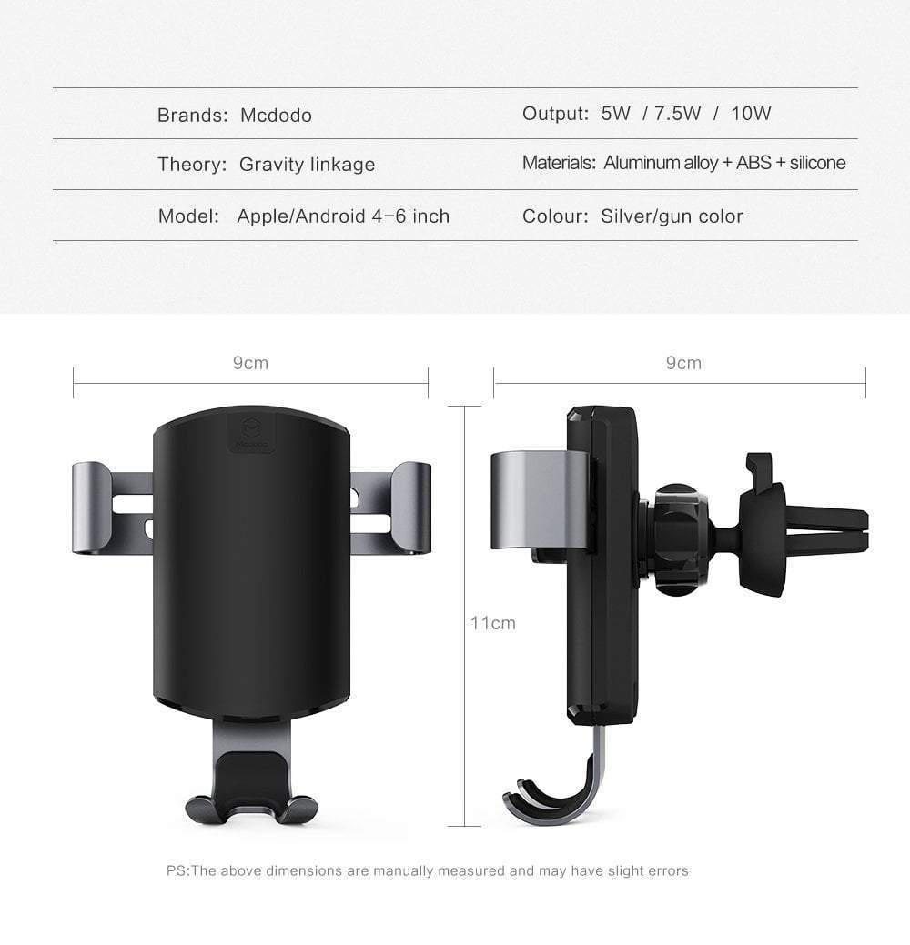 Qi Wireless Charger Mount