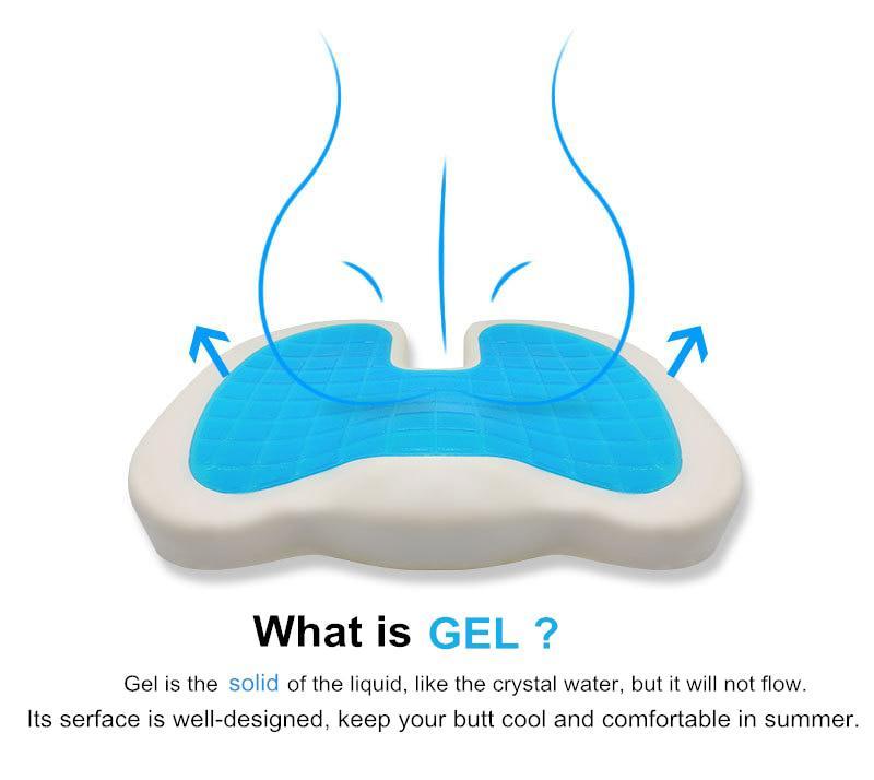 Cooling Gel Memory Foam Orthopedic Seat Cushion