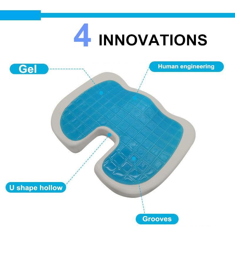 Cooling Gel Memory Foam Orthopedic Seat Cushion