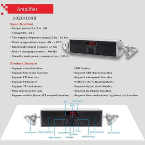 Waterproof Motorcycle Bluetooth Speakers