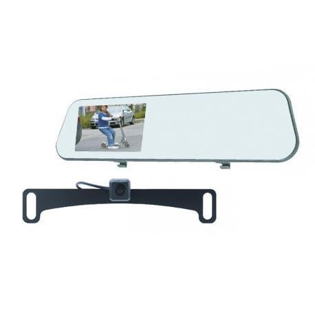 Dash Cam with Mirror Monitor & Back-Up Camera