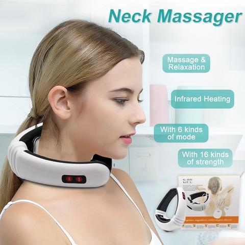 Back and Neck Massage Machine with Heating and Electric Pulse