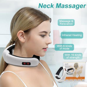 Back and Neck Massage Machine with Heating and Electric Pulse